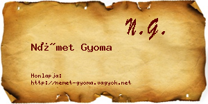 Német Gyoma névjegykártya